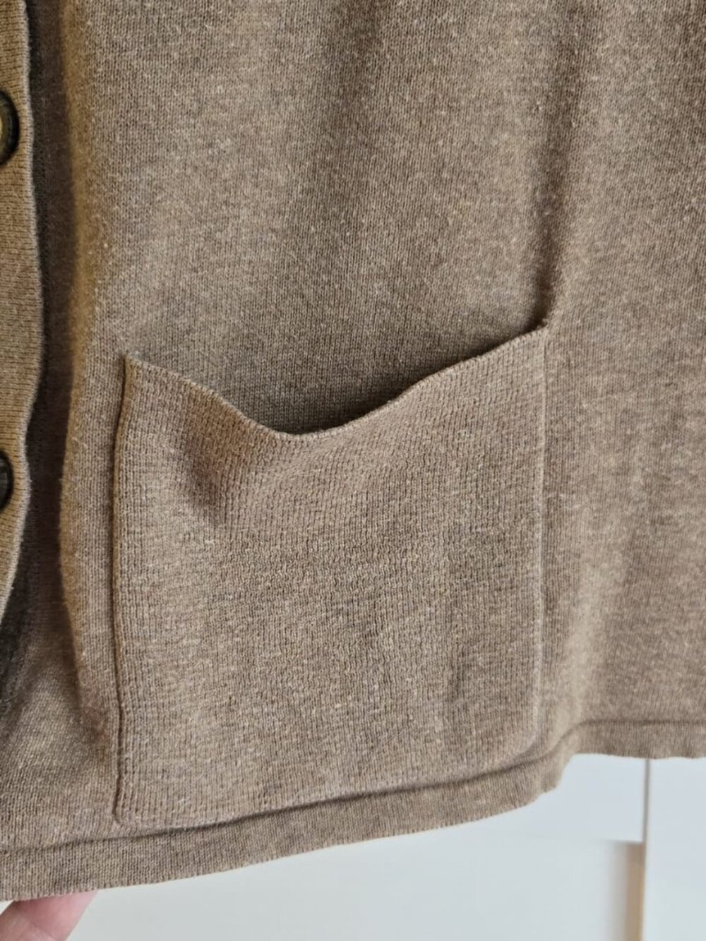 100% Cotton Banana Republic Taupe Cardigan Size M PTP20 - Picture 11 of 11